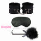 Exotic Sexy Accessories Kit of Sex Eye Mask Bdsm Bondage Games Toys with Handcuffs for Couples Adults Sex Blindfold Flirting