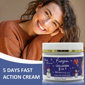 5D Gluta Frozen Collagen 2 in 1 Whitening Boost Face Cream Supplement Skin Collagen Firming Nourishing Skincare Cream 100ml in Pakistan