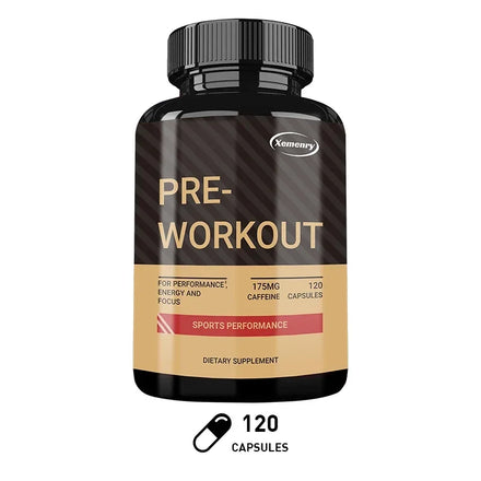 Pre-Workout Supplement - with Creatine Monohydrate, Citrulline - Replenish Energy, Build Muscle, Improve Athletic Performance
