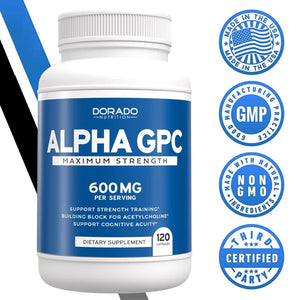 Natural Alpha GPC Choline Brain Supplement for Acetylcholine Advanced Memory Formula, Focus and Brain Support Supplement in Pakistan