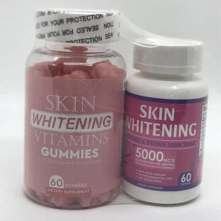 2 bottle skin gummies to supplement dietary fiber for the body skin whitening health food in Pakistan