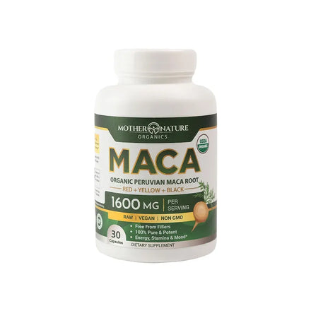 Organic Maca Root - Helps with Mental Clarity, Focus and A Sense of Calm, Improves Energy, Stamina and Mood, and Boosts Energy