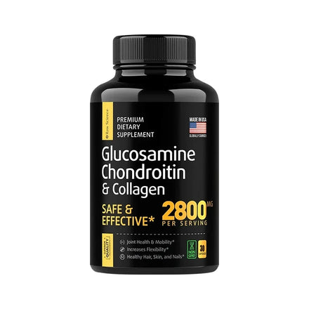 Glucosamine Chondroitin MSM - Joint Support Supplement for Men and Women, Triple Strength Vitamin - Relieve Joint Discomfort