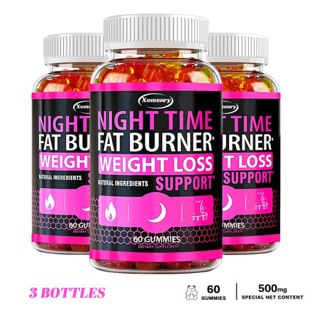 Nighttime Fat Burning Gummies - Fat Burning, Metabolism Boosting, Healthy Weight Management