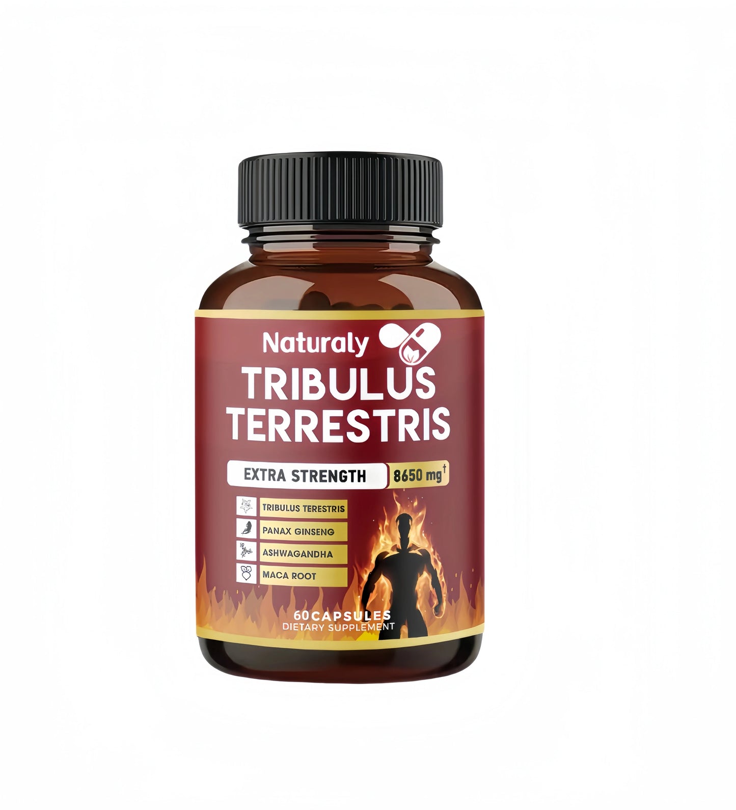 Tribulus Terrestris Extract Capsules for Men and Women - Supports Energy, Mood, Endurance and Athletic Performance
