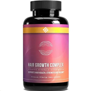 Hair Growth Vitamin -60 Capsules, A Natural Thickening Product Containing Biotin And Zinc - Hair Supplement