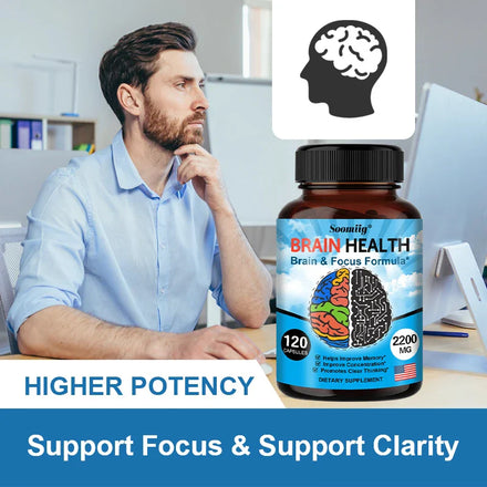 Soomiig Brain Supplement – Boosts Brain Function, Immunity, Helps Improve Memory, Intelligence and Concentration.