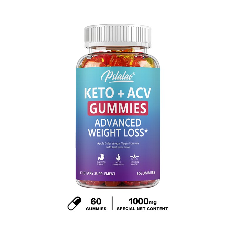 Keto ACV Gummies, Keto for Weight Loss Burners Work Fast, Keto + ACV Appetite Apple Cider Vinegar Supplement (60 Gummies)