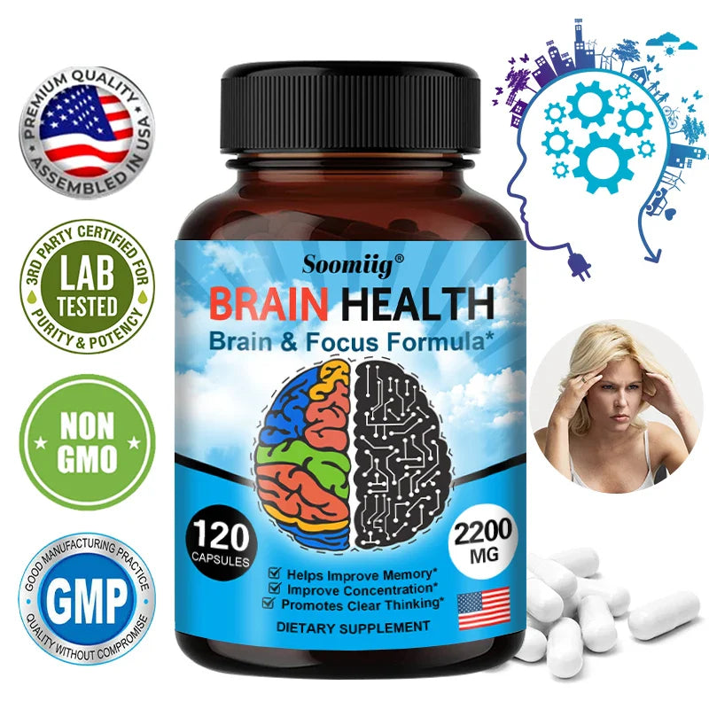 Soomiig Brain Supplement – Boosts Brain Function, Immunity, Helps Improve Memory, Intelligence and Concentration.