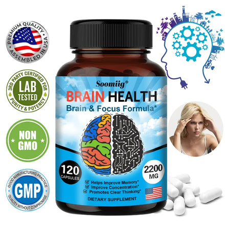 Soomiig Brain Supplement – Boosts Brain Function, Immunity, Helps Improve Memory, Intelligence and Concentration.