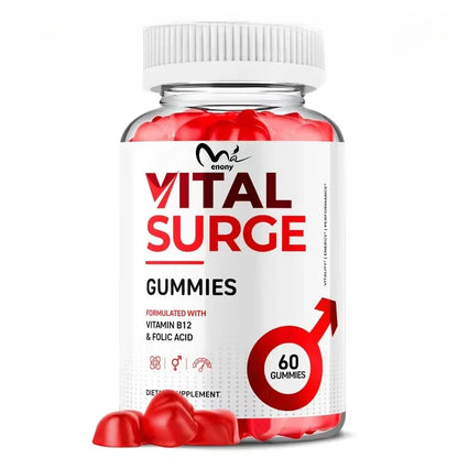 Vital Surge Gummies Maximum Strength 1000MG VitalSurge Men's Supplement Natural Ingredients (60 gummies)