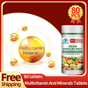 Multi Vitamin And Minerals Tablets Multivitamin For Men Women Calcium Iron Zinc Selenium Supplements Non-Gmo in Pakistan