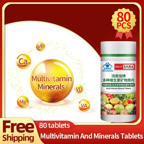 Multi Vitamin And Minerals Tablets Multivitamin For Men Women Calcium Iron Zinc Selenium Supplements Non-Gmo in Pakistan in Pakistan