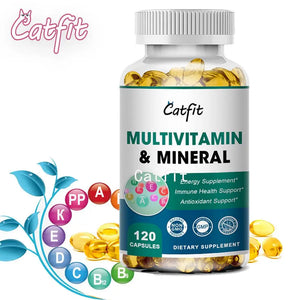 Catfit MultiVitamin & Minerals Capsule Anti-alopecia Skin Repair liver Health&Energy Care Improve anemia Health supplements in Pakistan