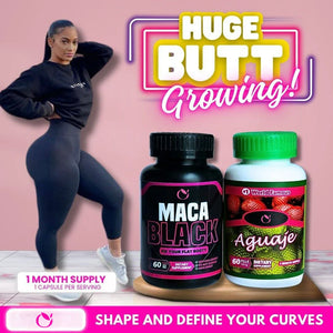 Aguaje Curvy Fruit + Black Maca Root Pills- 100% Natural Way