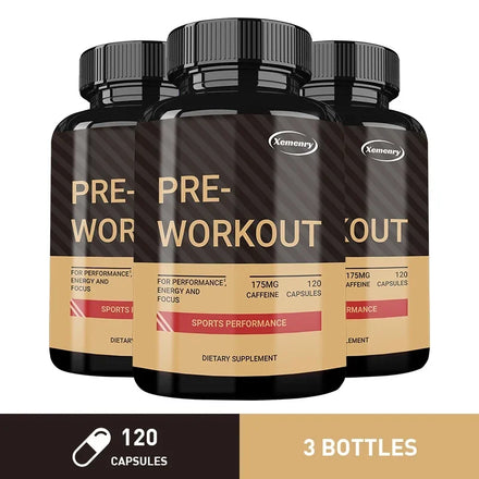 Pre-Workout Supplement - with Creatine Monohydrate, Citrulline - Replenish Energy, Build Muscle, Improve Athletic Performance