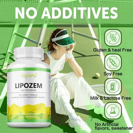 Lipozem Supplement - Digestive Health, Appetite Suppression, Metabolism, Fat Burning, Body Shaping