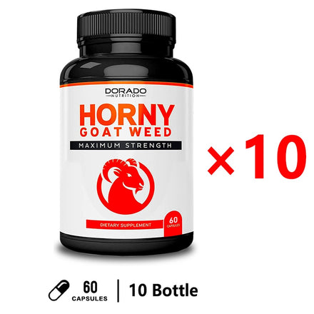 Horny Goat Grass Capsules - Male Performance Supplement to Increase Energy, Stamina, Motivation and Muscle Mass