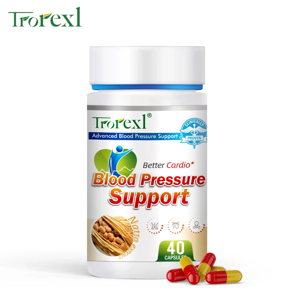 Blood Pressure Support, Blood Vessel Clean, Natto Capsule, Lower Blood Pressure, Cardiovascular Health, Hypertension Relief