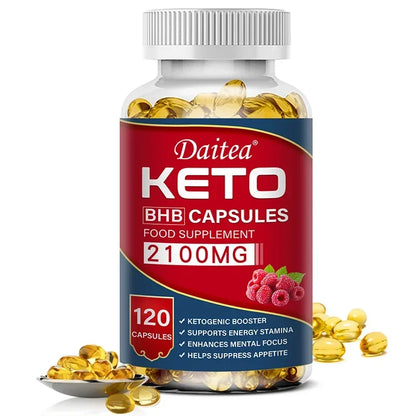 Daitea Fat Burning Weight Loss Keto Softgels - Helps with better body calorie breakdown, weight management and health