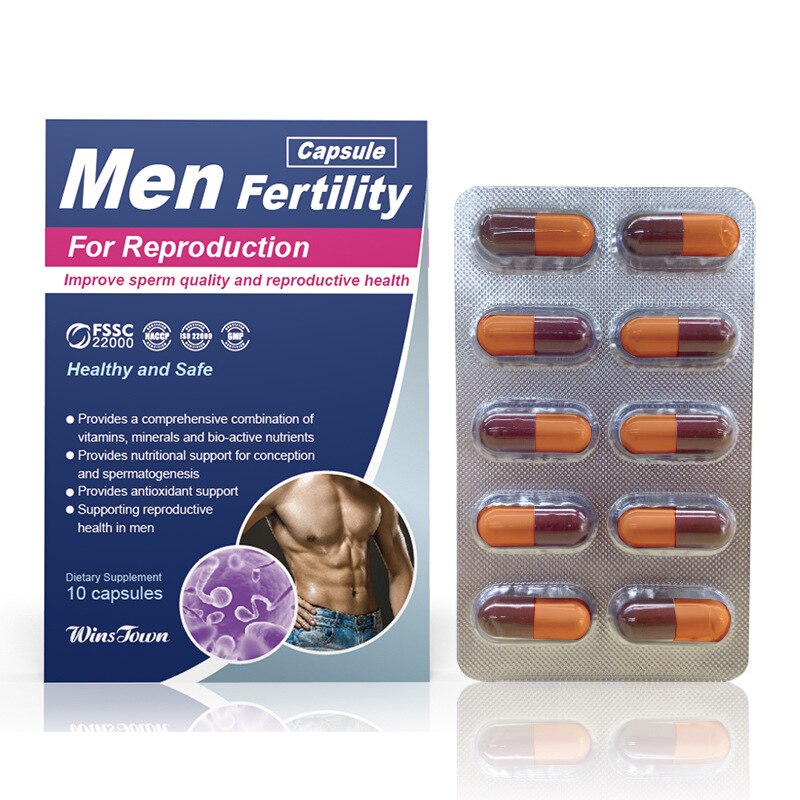 10 pills Men Fertility Capsule For Reproduction lmprove sperm quality and reproductive health health foods