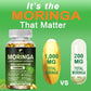 Pure Organic Moringa Oil Leaf Powder Capsules 1000mg, Immune System&Energy Booster - Vegetarian Supplements for Healthy Capsules