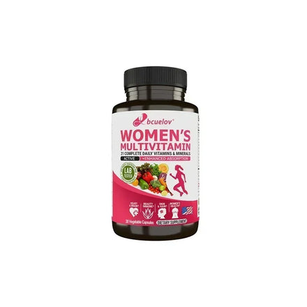 Women's Daily Multivitamin & Mineral - Best for Hair, Skin, Nails, Heart, Brain - Natural Energy, Supports Overall Health