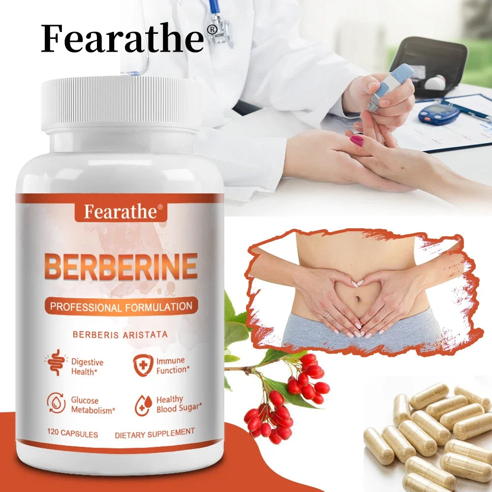 Berberine Supplements - for Lipid Metabolism, Weight Management, Immune System, Digestive Health, and GI Function