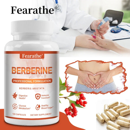 Berberine Supplements - for Lipid Metabolism, Weight Management, Immune System, Digestive Health, and GI Function