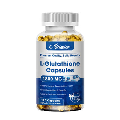 Alliwise Glutathione Collagen Capsules Supplement Antioxidant Anti-Aging Boosting Immunity Dull Skin Whitening Health& Skin Care
