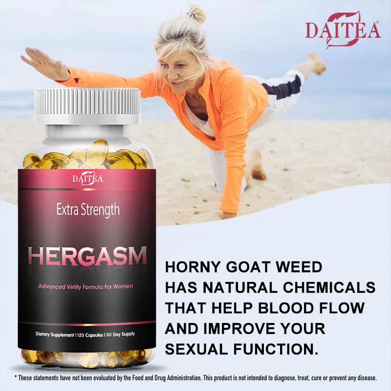 Daitea Female Estrogen Supplement - Promotes Hormonal Balance, Helps Increase Sexual Pleasure, Supports Energy, Improves Mood