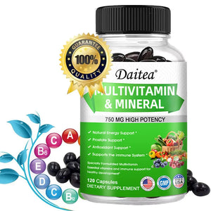 Daitea Multivitamin Supplement - Rich in Vitamins and Minerals - Antioxidants Natural Energy, Multi-Mineral, Vegan Non-GMO in Pakistan
