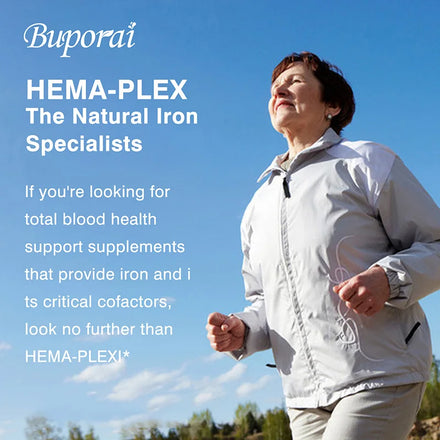 Hema-Plex Iron - with 85 Mg Chelated Iron + Vitamin C & Bioflavonoids - Promotes Red Blood Cell Health, Immune Support