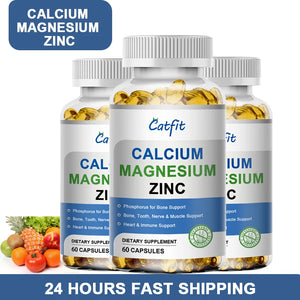 Calcium Magnesium Zinc Capsules with Vitamin D3 Support Bones & Immune Health Mineral Dietary Supplement in Pakistan