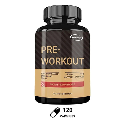 Pre-Workout Supplement - Improve Muscle Strength, Boost Energy Levels and Focus, and Maintain Athletic Performance