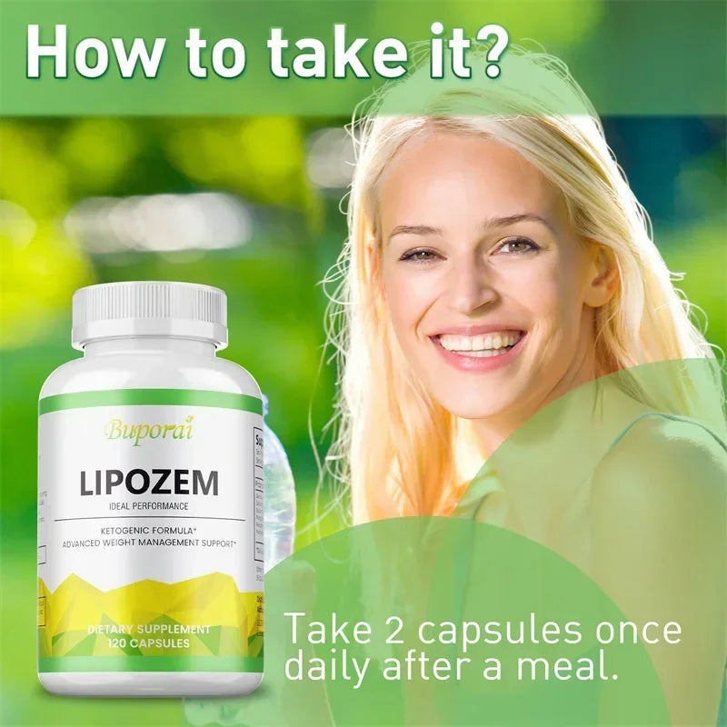 Lipozem Supplement - Digestive Health, Appetite Suppression, Metabolism, Fat Burning, Body Shaping