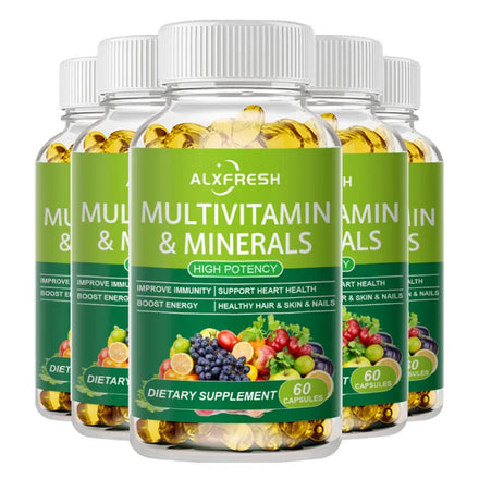 Comprehensive Multivitamin to Enhance Daily Nutrition Improve Immunity and Energy Support Heart Hair Skin and Nail Health levels