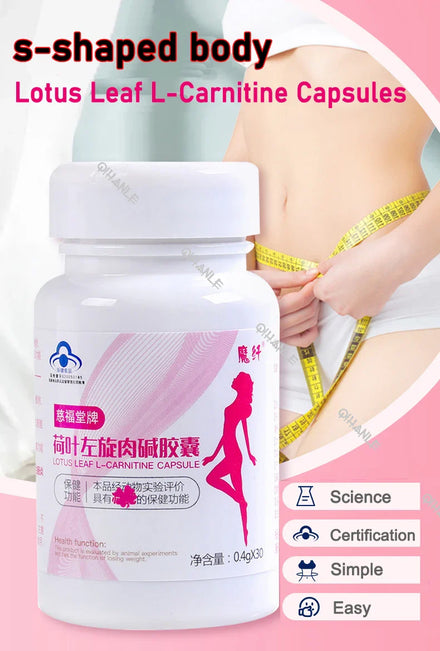 Enhanced L-carnitine Weight Loss Diet Pill Slimming Capsule Lose Weight lotus leaf Fat Burning Cellulite Slim Belly thin legs