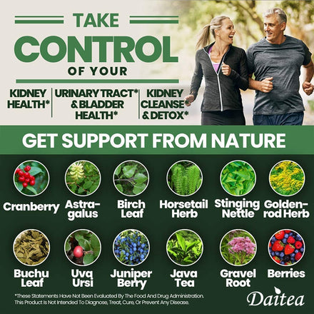 Kidney Support Supplement Helps Kidney Cleanse & Detoxify, Optimize Kidney Function, Relieve Adrenal Fatigue & Inflammation