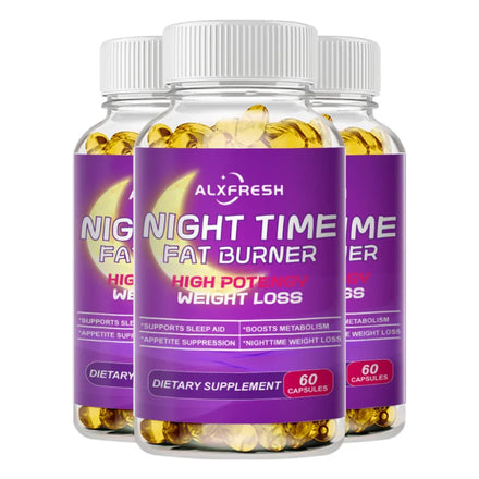 Nighttime Fat Burner Supplement for Improve Sleep Quality and Control Weight Gain Metabolism and Thermogenesis Relieve Pressure