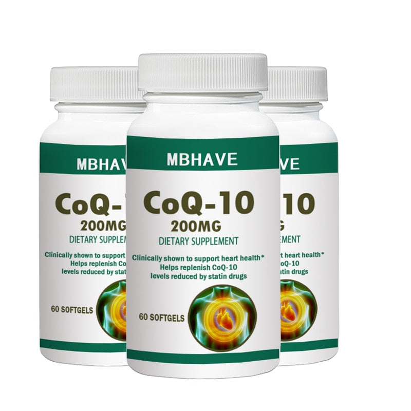 Heart Health Q10 200mg 60pcs Antioxidant Support Cellular Energy Production