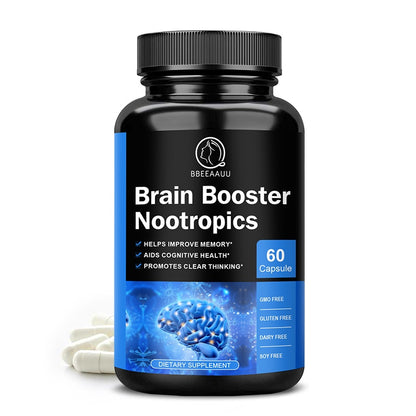Lukaree 100mg Phosphatidylserine Capsule Brain Booster Nootropics Improve Memory and Focus Smarter Brain Health Supplement