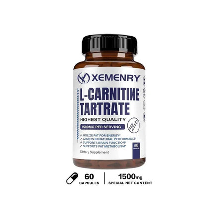 L-Carnitine - Fat Burning, Memory Enhancement, Muscle Growth, Weight and Body Management, Non-GMO