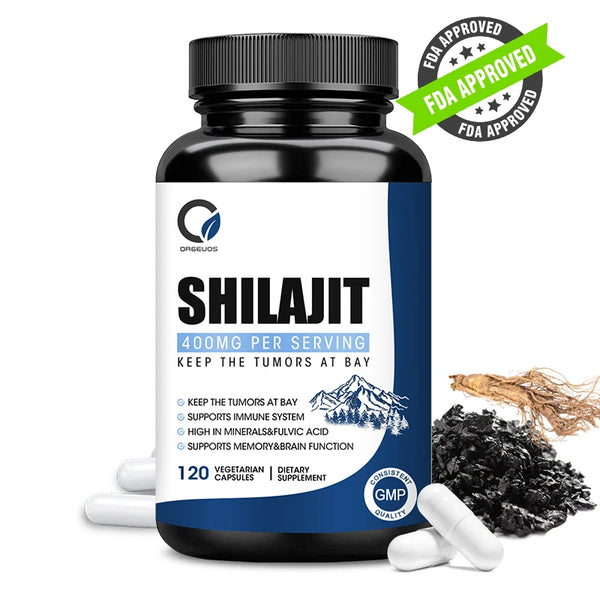 Himalayan Shilajit Ginseng Capsules Rich Fulvic Acid and 85 Trace Minerals Support Brain and Memory Men Energy Supplement in Pakistan in Pakistan