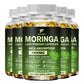Pure Organic Moringa Oil Leaf Powder Capsules 1000mg, Immune System&Energy Booster - Vegetarian Supplements for Healthy Capsules