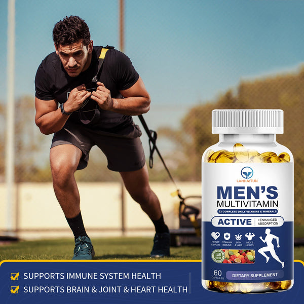 LANHAITUN Men's Multivitamin and Mineral Supplements - 22 Combinations To Support Overall Immune Health, Provide Energy, Vegan in Pakistan in Pakistan