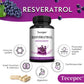Tecepec RESVERATROL Antioxidant - Supports Healthy Immunity, Brain, Digestion and Cardiovascular Function, Promotes Smooth Skin