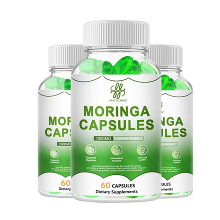 Natural Moringa oil Capsules Vitamin & Amino acid supplement High blood pressure Enhance immunity and promote insulin secretion