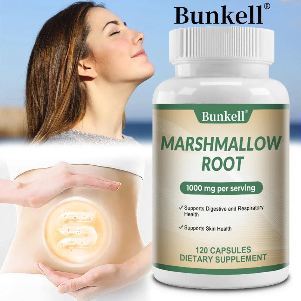 Bunkell MARSHMALLOW ROOT Supplement - Comprehensive Immune System Support, Digestive and Respiratory Health Non-GMO, Gluten-Free