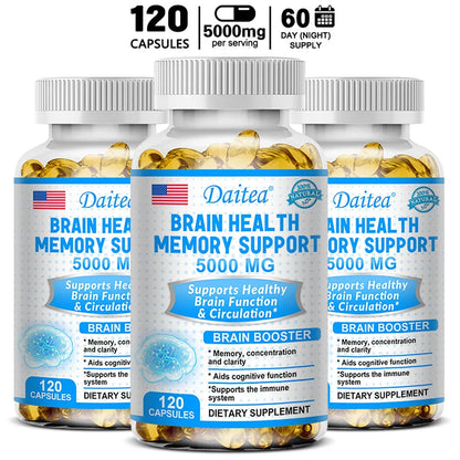 Brain Health Memory Support 5000 Mg, Function & Circulation, Brain Booster 